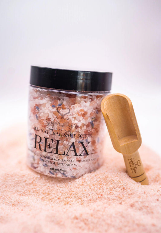 RELAX: Lavender and Rose Salt Soaks