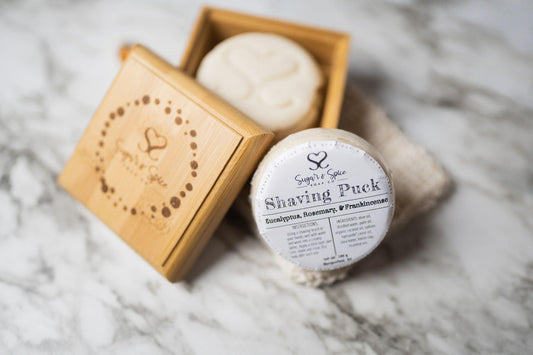 All natural shave puck